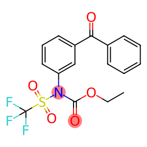 Carbamic acid, N-(3-benzoylphenyl)-N-[(trifluoromethyl)sulfonyl]-, ethyl ester