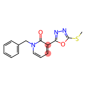 1-BENZYL-3-[5-(METHYLSULFANYL)-1,3,4-OXADIAZOL-2-YL]-2(1H)-PYRIDINONE