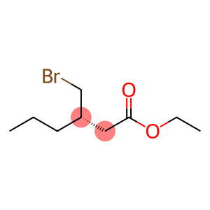 Hexanoic acid, 3-(bromomethyl)-, ethyl ester, (3S)-