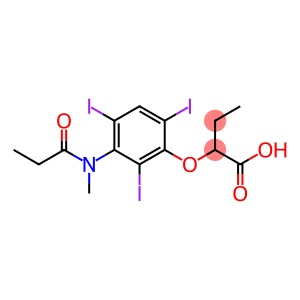 2-[3-(N-Methylpropionylamino)-2,4,6-triiodophenoxy]butyric acid