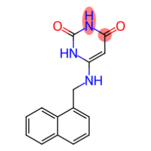 2,4(1H,3H)-Pyrimidinedione, 6-[(1-naphthalenylmethyl)amino]-
