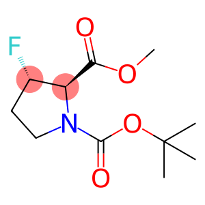 rel-1-(1,1-Dimethylethyl) 2-methyl (2R,3S)-3-fluoro-1,2-pyrrolidinedicarboxylate