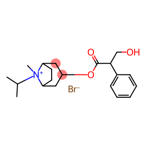 endo-3-(3-hydroxy-1-oxo-2-phenylpropoxy)-8-isopropyl-8-methyl-8-azoniabicyclo[3.2.1]octane bromide