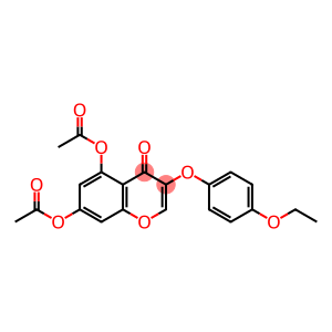 3-(4-ethoxyphenoxy)-4-oxo-4H-chromene-5,7-diyl diacetate