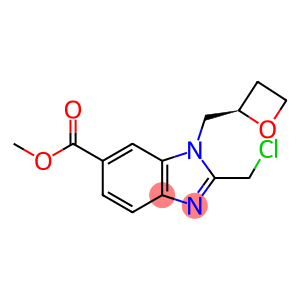 Methyl (R)-2-(chloromethyl)-1-(oxetan-2-ylmethyl)-1H-benzo[d]imidazole-6-carboxylate