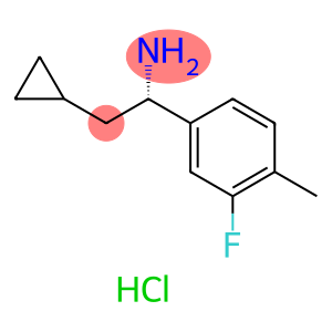 Benzenemethanamine, α-(cyclopropylmethyl)-3-fluoro-4-methyl-, hydrochloride (1:1), (αS)-