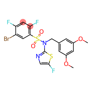 5-Bromo-N-(3,5-dimethoxybenzyl)-2,4-difluoro-N-(5-fluorothiazol-2-yl)benzenesulfonamide