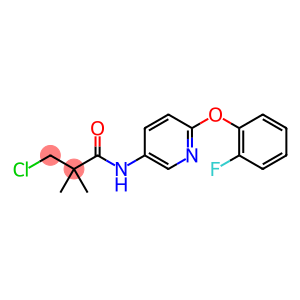 3-chloro-N-[6-(2-fluorophenoxy)pyridin-3-yl]-2,2-dimethylpropanamide