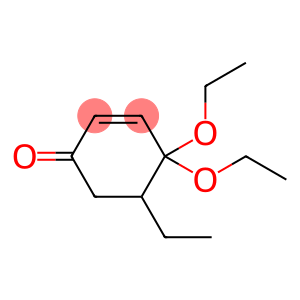 2-Cyclohexen-1-one,4,4-diethoxy-5-ethyl-(9CI)