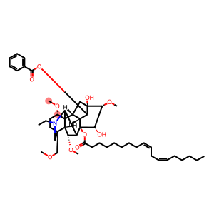 Aconitane-8,13,14,15-tetrol, 20-ethyl-1,6,16-trimethoxy-4-(methoxymethyl)-, 14-benzoate 8-(9Z,12Z)-9,12-octadecadienoate, (1α,6α,14α,15α,16β)-