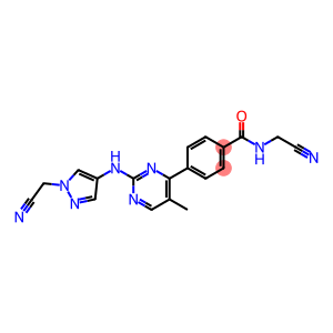 Benzamide, N-(cyanomethyl)-4-[2-[[1-(cyanomethyl)-1H-pyrazol-4-yl]amino]-5-methyl-4-pyrimidinyl]-