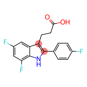 1H-Indole-3-propanoic acid, 5,7-difluoro-2-(4-fluorophenyl)-