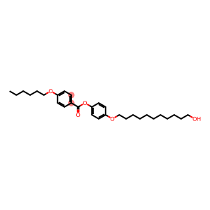 Benzoic acid, 4-(hexyloxy)-, 4-[(11-hydroxyundecyl)oxy]phenyl ester