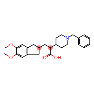 2-(1-Benzylpiperidin-4-yl)-3-(5,6-dimethoxy-2,3-dihydro-1H-inden-2yl)propanoic Acid