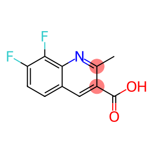 3-Quinolinecarboxylic acid, 7,8-difluoro-2-methyl-