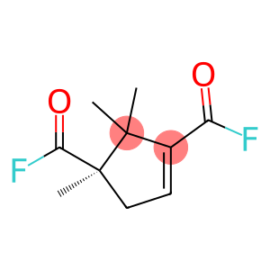 3-Cyclopentene-1,3-dicarbonyl difluoride, 1,2,2-trimethyl-, (1R)- (9CI)