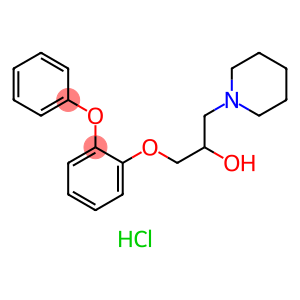 1-Piperidineethanol, α-[(2-phenoxyphenoxy)methyl]-, hydrochloride (1:1)