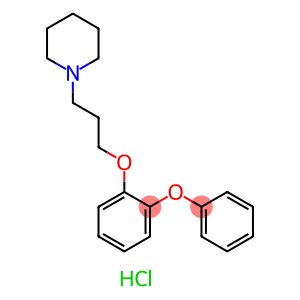 Piperidine, 1-[3-(2-phenoxyphenoxy)propyl]-, hydrochloride (1:1)