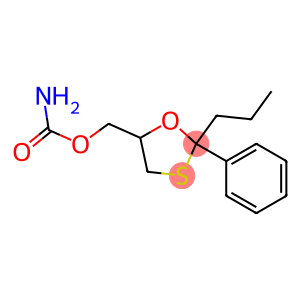 1,3-Oxathiolane-5-methanol, 2-phenyl-2-propyl-, 5-carbamate