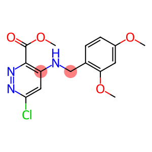 6-Chloro-4-(2,4-dimethoxy-benzylamino)-pyridazine-3-carboxylic acid methyl ester