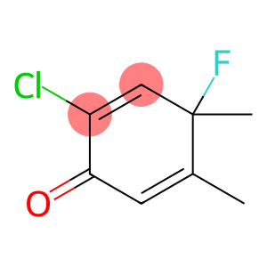 2,5-Cyclohexadien-1-one,  2-chloro-4-fluoro-4,5-dimethyl-