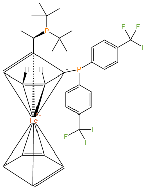 (R)-(-)-1-[(S)-2-Di-t-butylphosphino)ferrocenyl]ethyldi-(4-CF3-phenyl)phosphine
