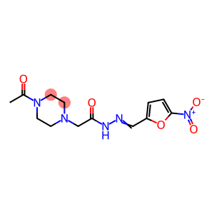 1-Piperazineacetic acid, 4-acetyl-, 2-[(5-nitro-2-furanyl)methylene]hydrazide