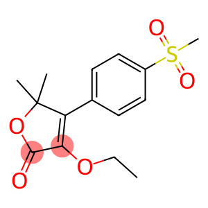 2(5H)-Furanone, 3-ethoxy-5,5-dimethyl-4-[4-(methylsulfonyl)phenyl]-