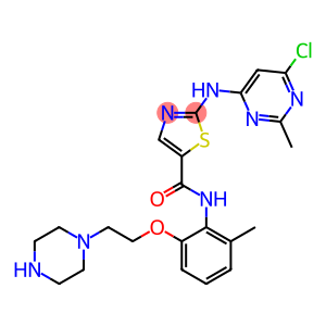 5-Thiazolecarboxamide, 2-[(6-chloro-2-methyl-4-pyrimidinyl)amino]-N-[2-methyl-6-[2-(1-piperazinyl)ethoxy]phenyl]-