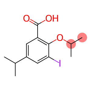 3-Iodo-2-(1-methylethoxy)-5-(1-methylethyl)benzoic acid