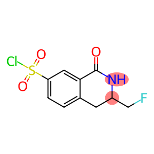 3-(FLUOROMETHYL)-1-OXO-1,2,3,4-TETRAHYDROISOQUINOLINE-7-SULFONYL CHLORIDE