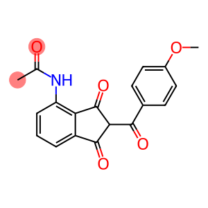 Acetamide, N-[2,3-dihydro-2-(4-methoxybenzoyl)-1,3-dioxo-1H-inden-4-yl]-