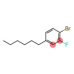 Benzene, 1-bromo-2-fluoro-4-hexyl-