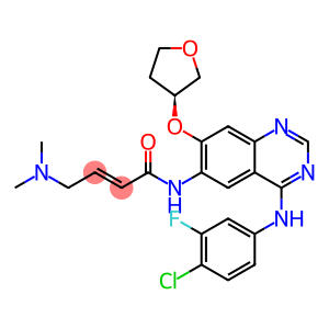 2-Butenamide, N-[4-[(4-chloro-3-fluorophenyl)amino]-7-[[(3S)-tetrahydro-3-furanyl]oxy]-6-quinazolinyl]-4-(dimethylamino)-, (2E)-