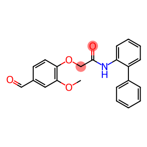 2-(4-FORMYL-2-METHOXYPHENOXY)ACETIC ACID, N-(2-BIPHENYLYL)AMIDE