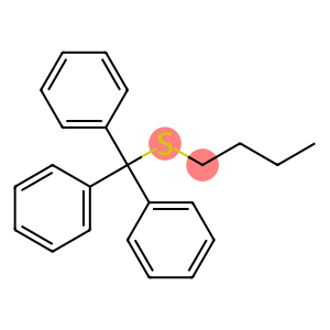 Benzene, 1,1',1''-[(butylthio)methylidyne]tris- (9CI)