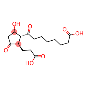11alpha-hydroxy-9,15-dioxo-2,3,4,5,20-pentanor-19-carboxyprostanoicacid