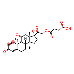 Pregna-1,4-diene-3,11,20-trione, 21-(3-carboxy-1-oxopropoxy)-17-hydroxy-