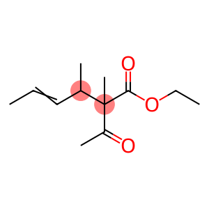 4-Hexenoic acid, 2-acetyl-2,3-dimethyl-, ethyl ester, (E)- (stereoisom er 2)