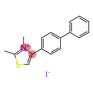 Thiazolium, 4-[1,1'-biphenyl]-4-yl-2,3-dimethyl-, iodide (1:1)