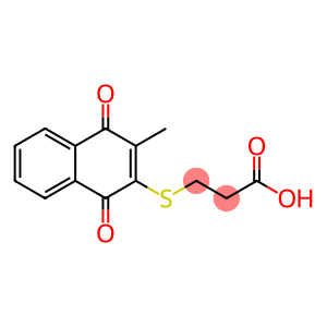 Propanoic acid, 3-[(1,4-dihydro-3-methyl-1,4-dioxo-2-naphthalenyl)thio]-