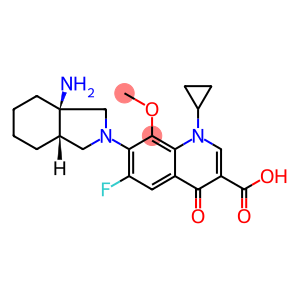 7-((3aR,7aS)-3a-Aminooctahydro-2H-isoindol-2-yl)-1-cyclopropyl-6-fluoro-8-methoxy-4-oxo-1,4-dihydroquinoline-3-carboxylic acid