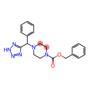 1-Piperazinecarboxylic acid, 4-(phenyl-2H-tetrazol-5-ylmethyl)-, phenylmethyl ester