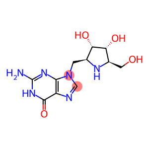 6H-Purin-6-one, 2-amino-9-(2S,3S,4R,5R)-3,4-dihydroxy-5-(hydroxymethyl)-2-pyrrolidinylmethyl-1,9-dihydro-