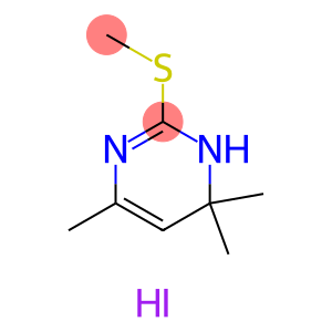 Pyrimidine, 1,6-dihydro-4,6,6-trimethyl-2-(methylthio)-, hydriodide (1:1)