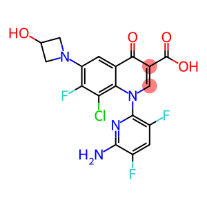 3-Quinolinecarboxylic acid, 1-(6-amino-3,5-difluoro-2-pyridinyl)-8-chloro-7-fluoro-1,4-dihydro-6-(3-hydroxy-1-azetidinyl)-4-oxo-