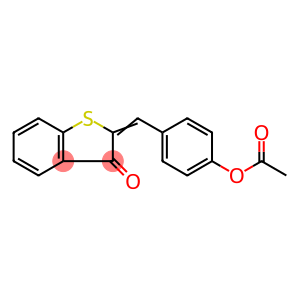 Benzo[b]thiophen-3(2H)-one, 2-[[4-(acetyloxy)phenyl]methylene]-
