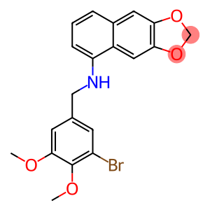 Naphtho[2,3-d]-1,3-dioxol-5-amine, N-[(3-bromo-4,5-dimethoxyphenyl)methyl]-