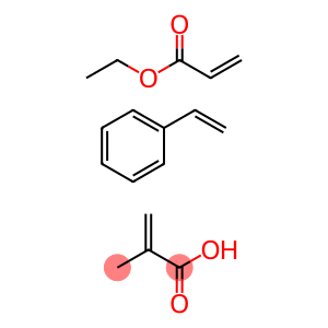 2-甲基-2-丙烯酸与乙烯基苯和2-丙烯酸乙酯的聚合物