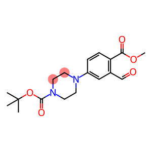 1-PIPERAZINECARBOXYLIC ACID, 4-[3-FORMYL-4-(METHOXYCARBONYL)PHENYL]-, 1,1-DIMETHYLETHYL ESTER